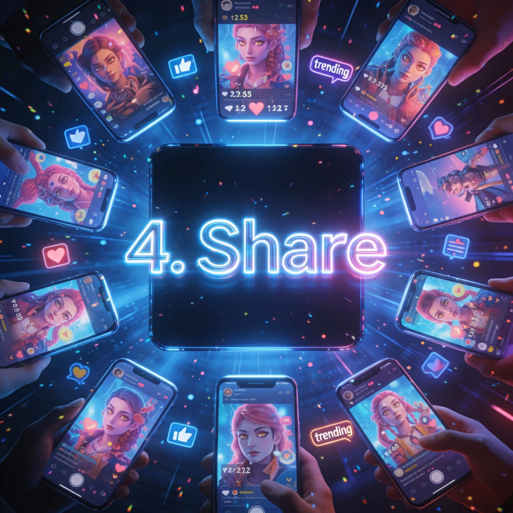 share 1 Highly Shareable Content: The end result is a visually stunning and personalized piece of content that is perfect for social media. share