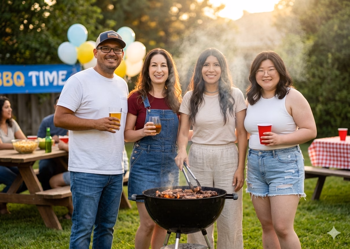 AI Photo Booth Skirball Cultural Center: Planning Guide - Lucky Frog Photo Marketing BBQ Time