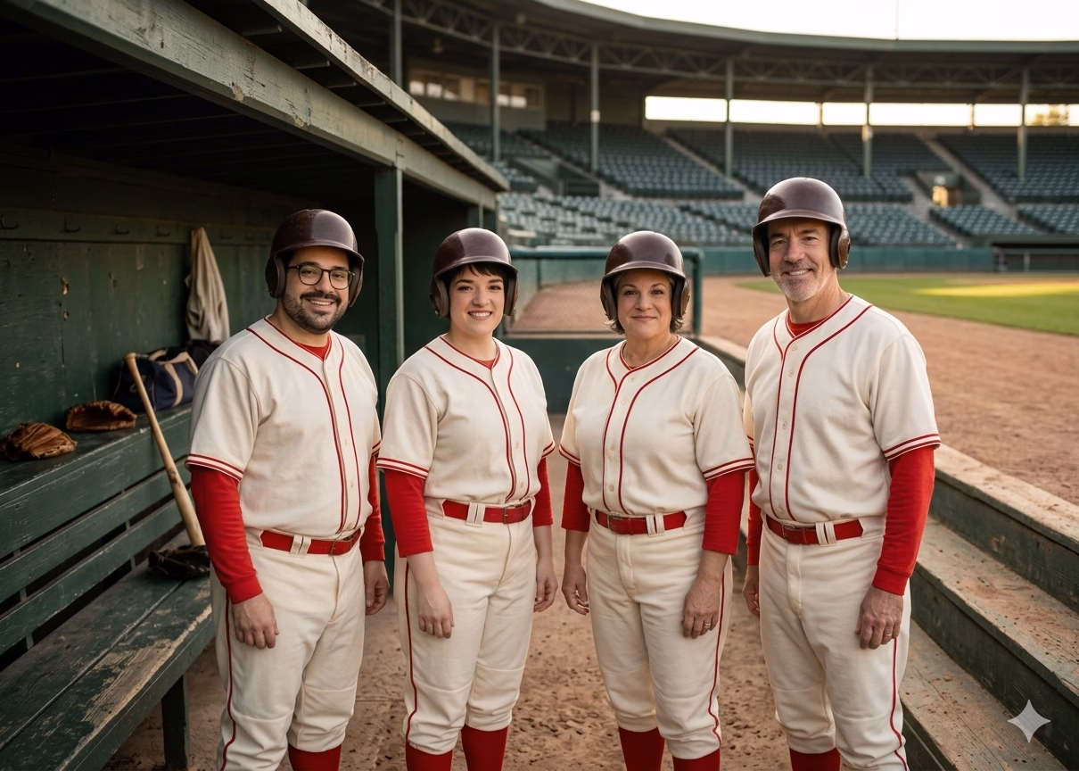 Next-gen AI photo lab - Lucky Frog Photo Marketing Gemini Generated Image qrbmd8qrbmd8qrbm baseball team baseball team