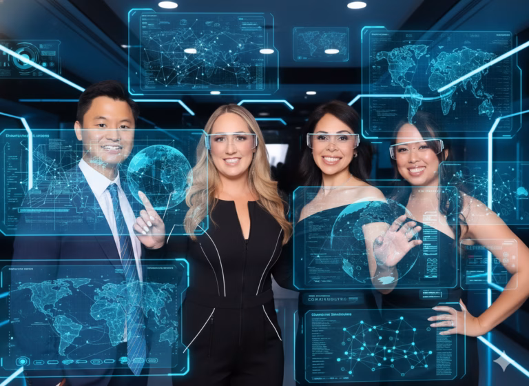 High Tech Visionary Portrait Generative AI Portrait Studio at The Hill Los Angeles High-Tech Visionary Portrait