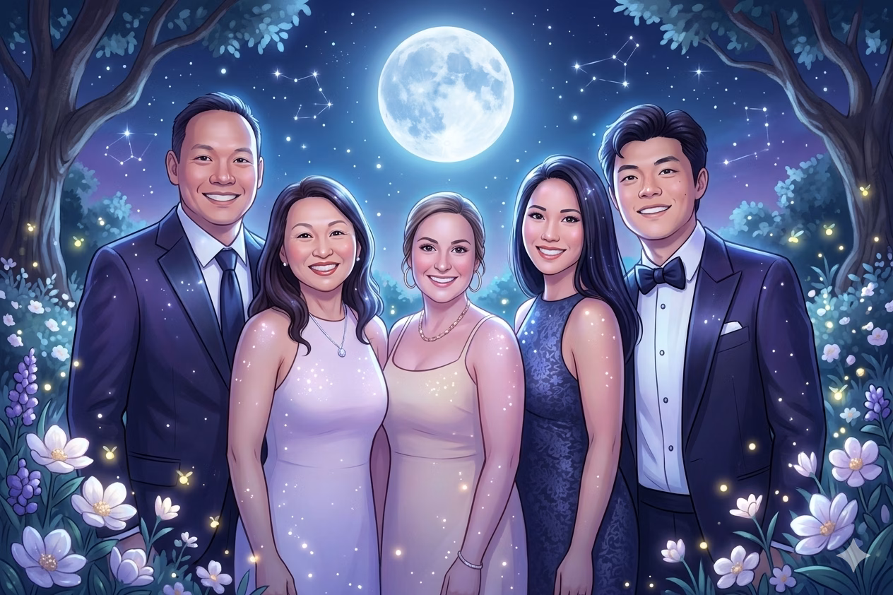 A.I. Artificial Intelligence Photo Booth Rental in Los Angeles - Lucky Frog Photo Booth | Corporate Event Rentals Moonlit Garden Dream