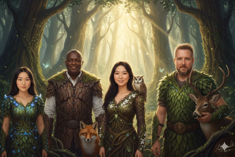 Mystical Forest Guardian Portrait Mystical Forest Guardian Portrait