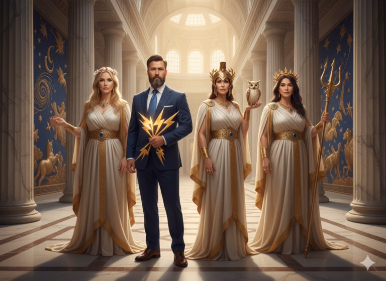 Regal Ancient Deity Portrait Next-gen AI Lab for Product Launches Regal Ancient Deity Portrait