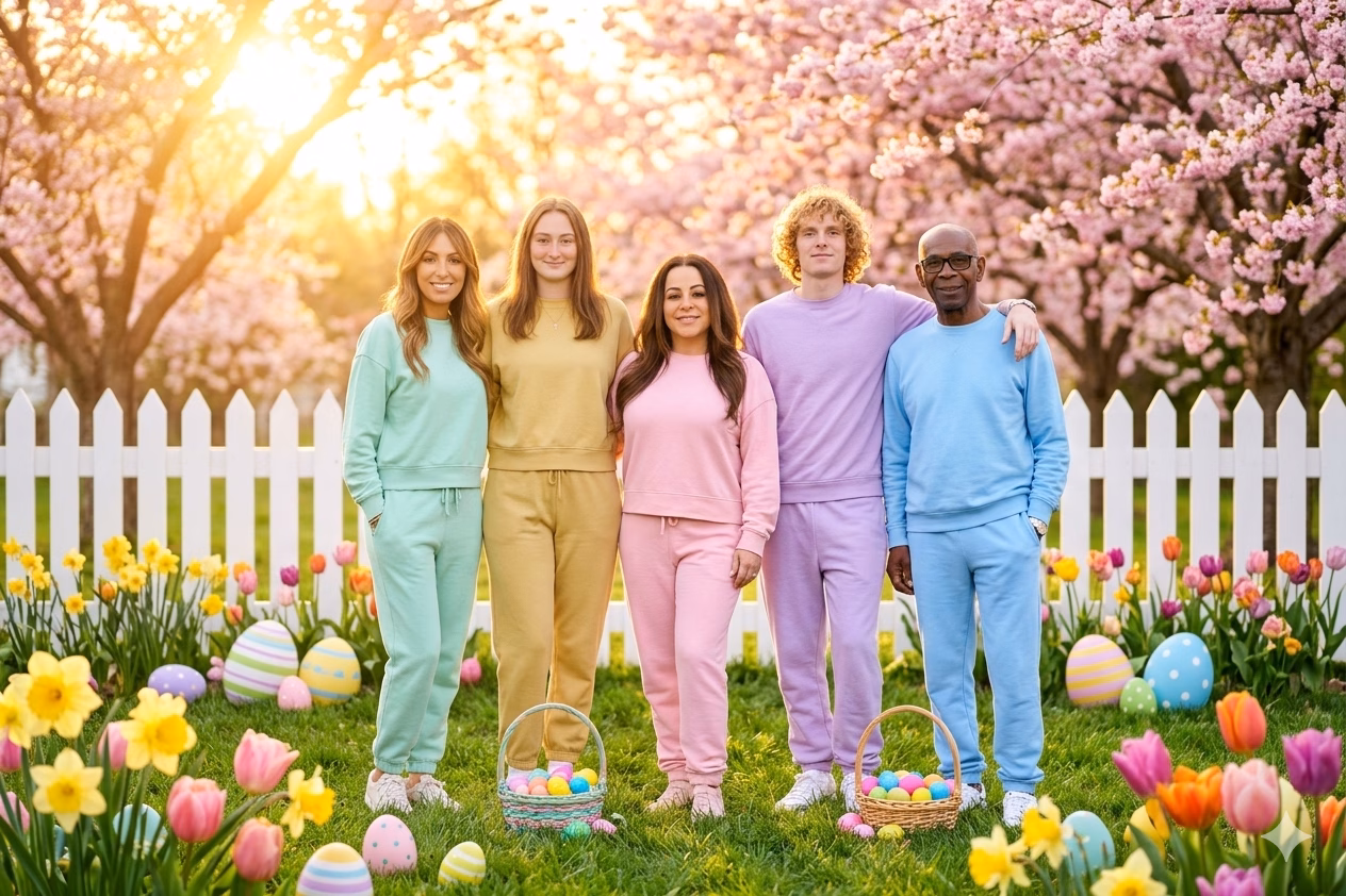Experiential Photo Booth Activation Beverly Hills Guide - Lucky Frog Photo Marketing Easter Scene