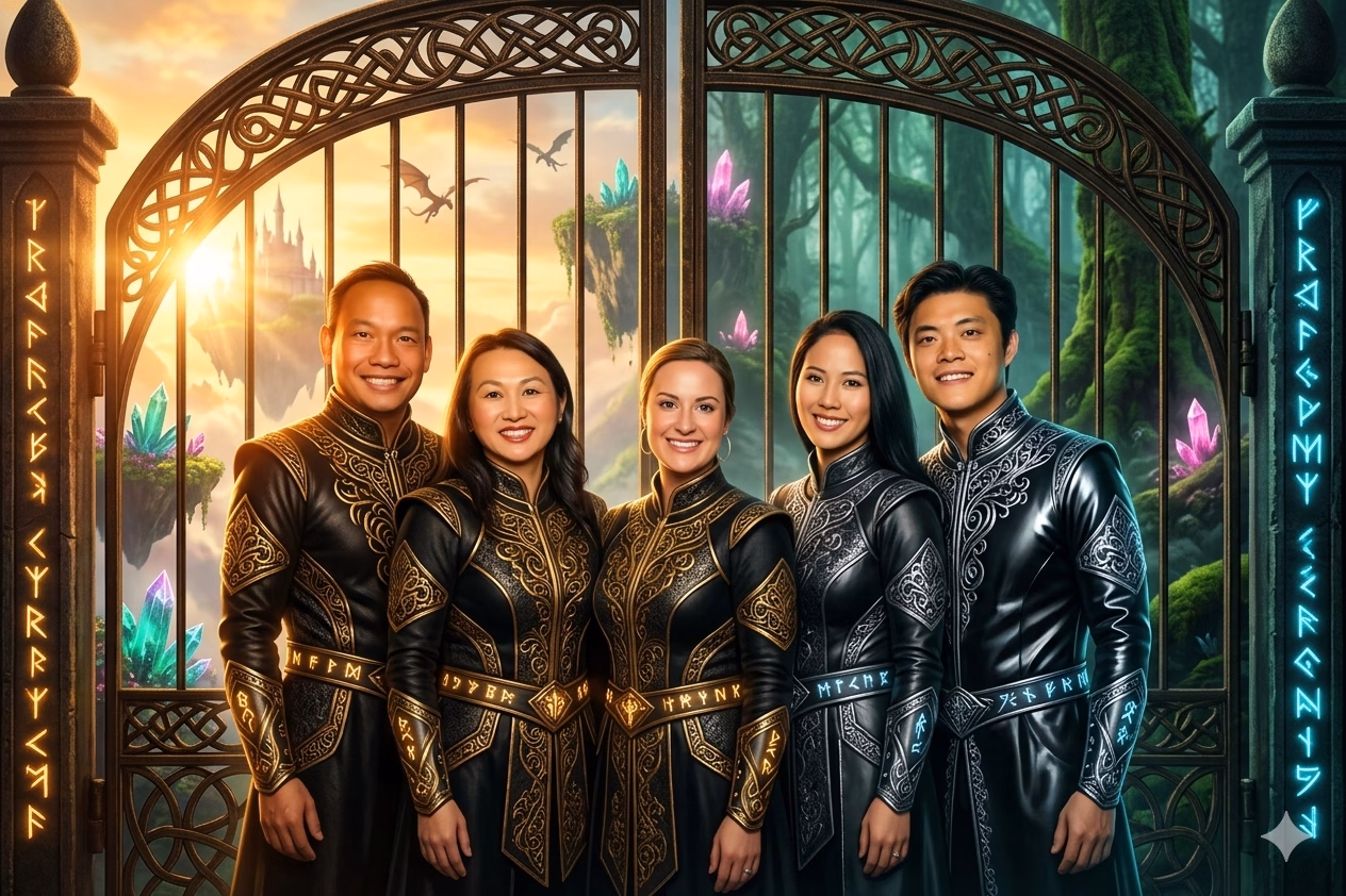 A.I. Artificial Intelligence Photo Booth Rental in Los Angeles - Lucky Frog Photo Booth | Corporate Event Rentals fantasy realm geoups