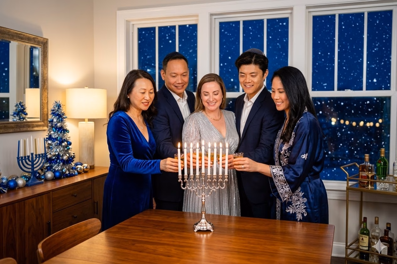 Experiential Photo Booth Activation Beverly Hills Guide - Lucky Frog Photo Marketing Hanukkah
