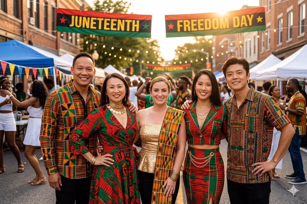 Branded Interactive AI Photo Booth Rental Newport Beach and Costa Mesa - Lucky Frog Photo Marketing Juneteenth