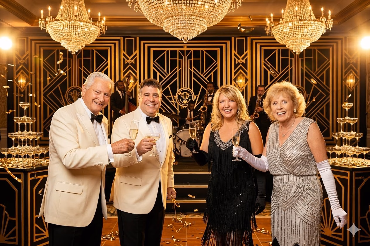 Best AI-Powered Photo Booth in OC: How to Choose Wisely - Lucky Frog Photo Booth | Corporate Event Rentals Champagne Toast 1920 s Glamour Gatsby Inspired Copy