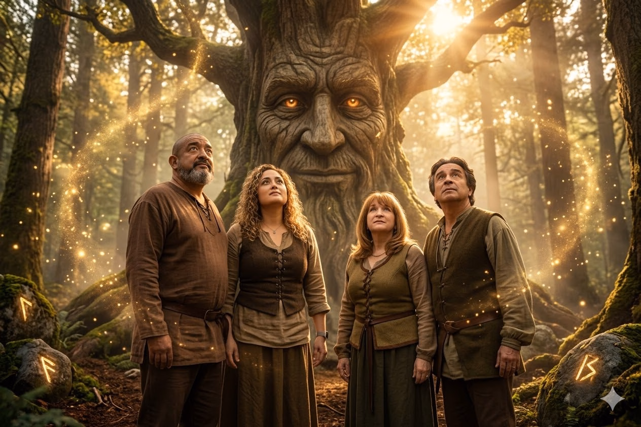 Anime Expo LA AI Photo Booth Experience: What to Verify - Lucky Frog Photo Marketing Enchanted Large Tree in a Forest Magical Woodland