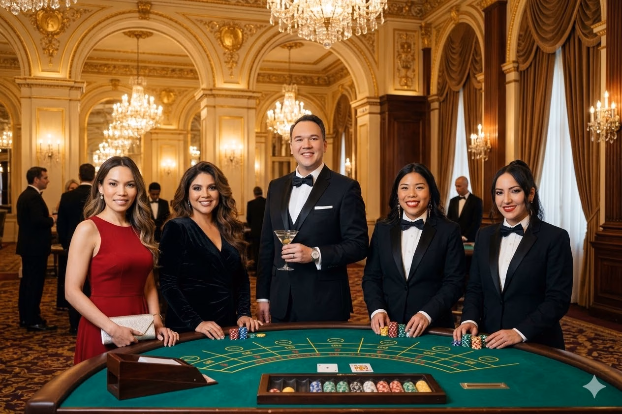 Gambling Table Sophisticated Action Tuxedos & Luxury