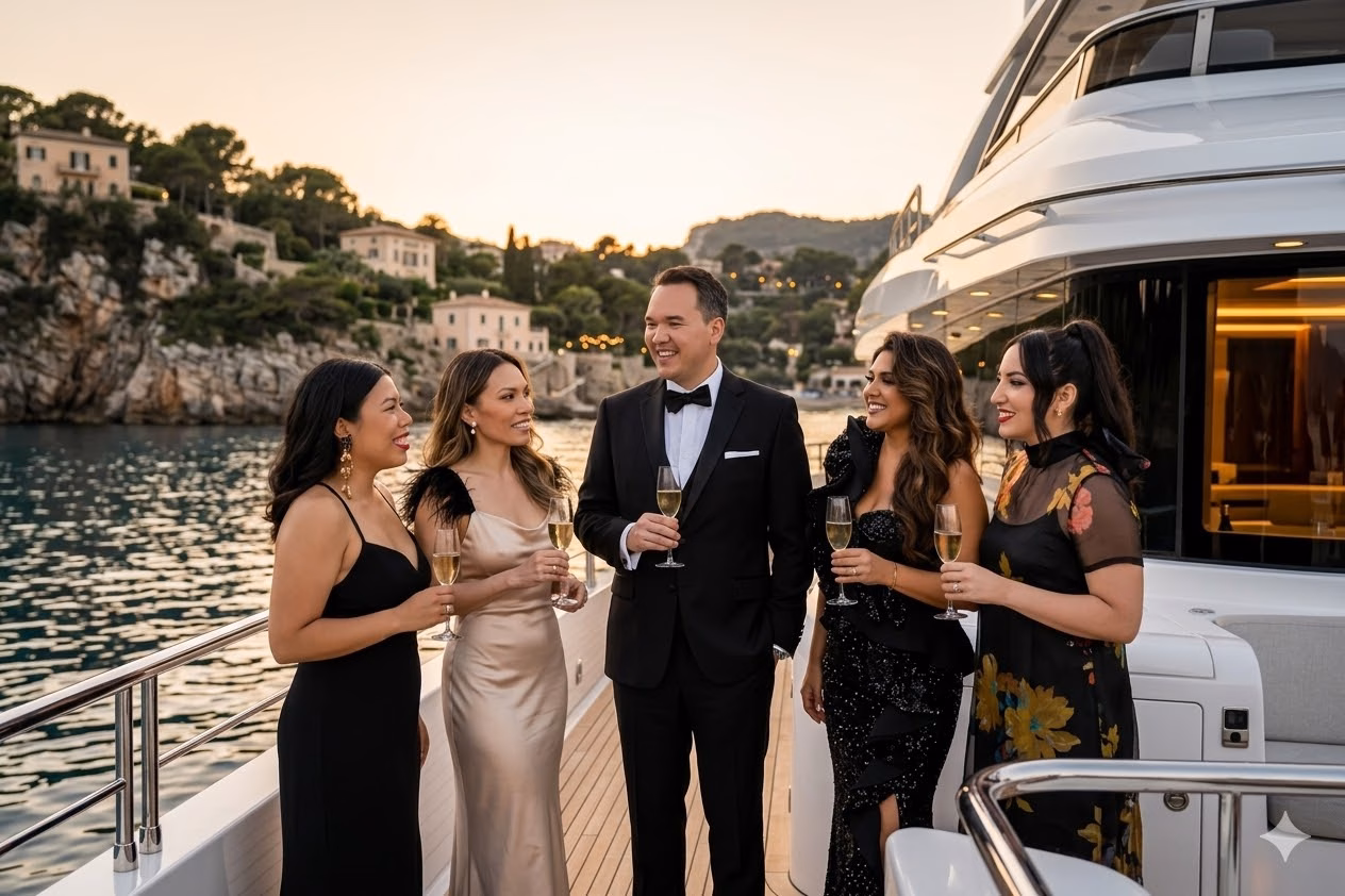 Yacht Boat Sophisticated Action Tuxedos & Luxury