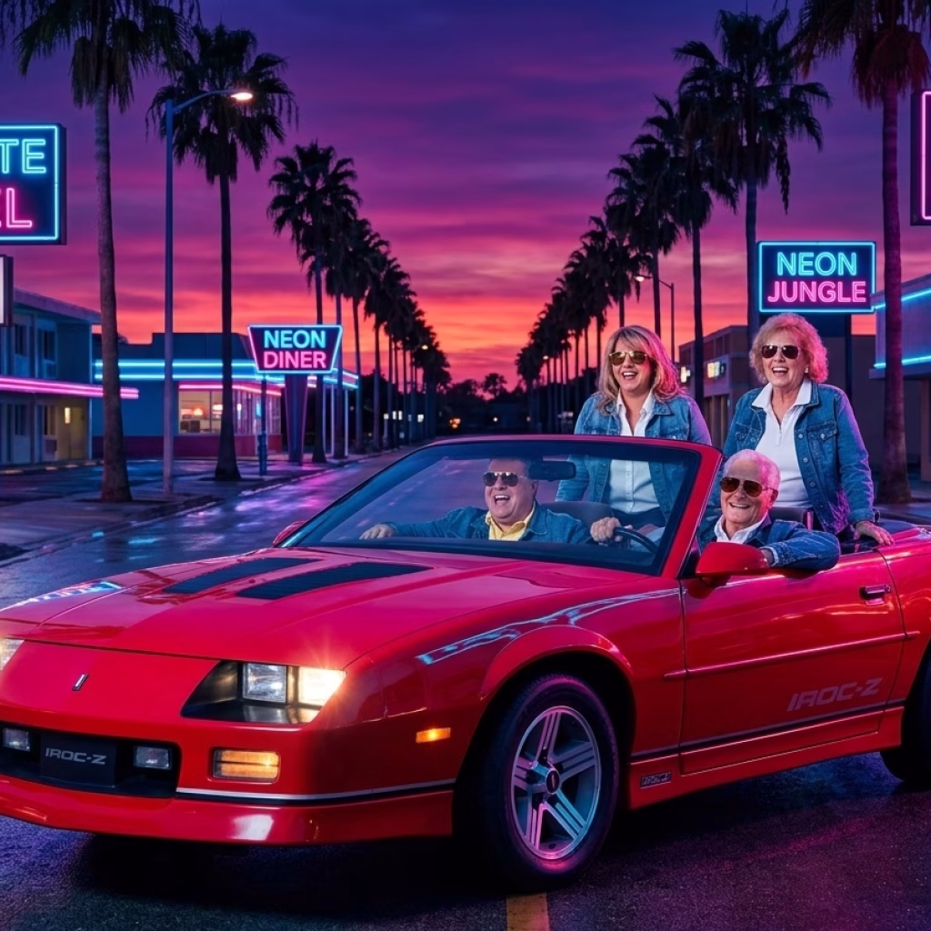 1980s Neon Car scene groups