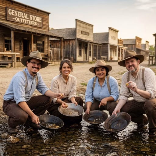 AI Photo Booth Santa Ana - Lucky Frog Photo Marketing Panning dfor Gold Western Wild West Frontier Adventure Panning dfor Gold Western Wild West Frontier Adventure Panning dfor Gold Western Wild West Frontier Adventure