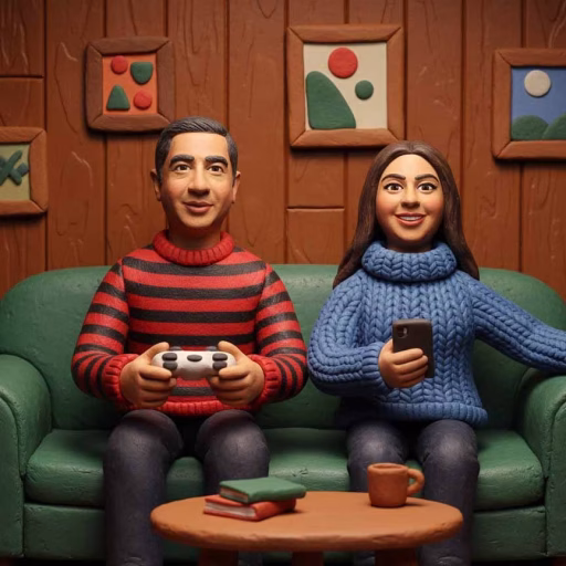 couch clamation couch clamation Meet the Couch Crew — a quirky cast of lumpy, lovable claymation characters who've made your living room their permanent home. Brought to life through AI, each squishy personality is uniquely molded with expressive eyes, wobbly limbs, and more personality than your actual furniture deserves. From the snack-hoarding armrest gremlin to the remote-control-guarding cushion troll, these stop-motion sweethearts are endlessly animated, endlessly weird, and endlessly yours. couch clamation