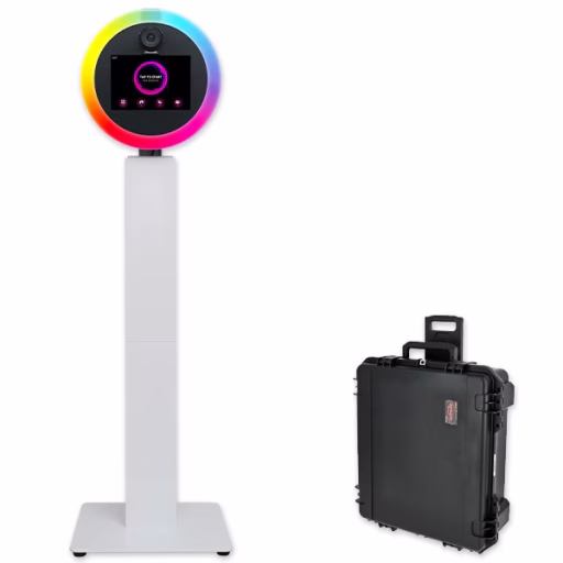 Roamer Photo Booth Rental - Lucky Frog Photo Marketing mobibooth cruise m plus white photo booth kiosk for sale Convention Booth Crowd Draw Ideas Anaheim Convention Booth Crowd Draw Ideas Anaheim